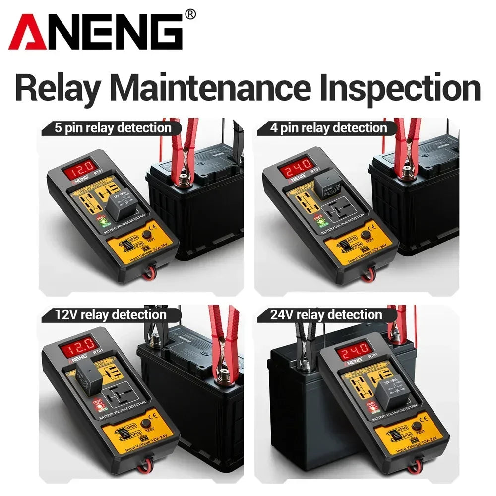 Car Relay Tester Voltage Tester ANENG RT01 Universal 11-25V Automotive Car Battery Check LED Indicator Light Relay Diagnostic