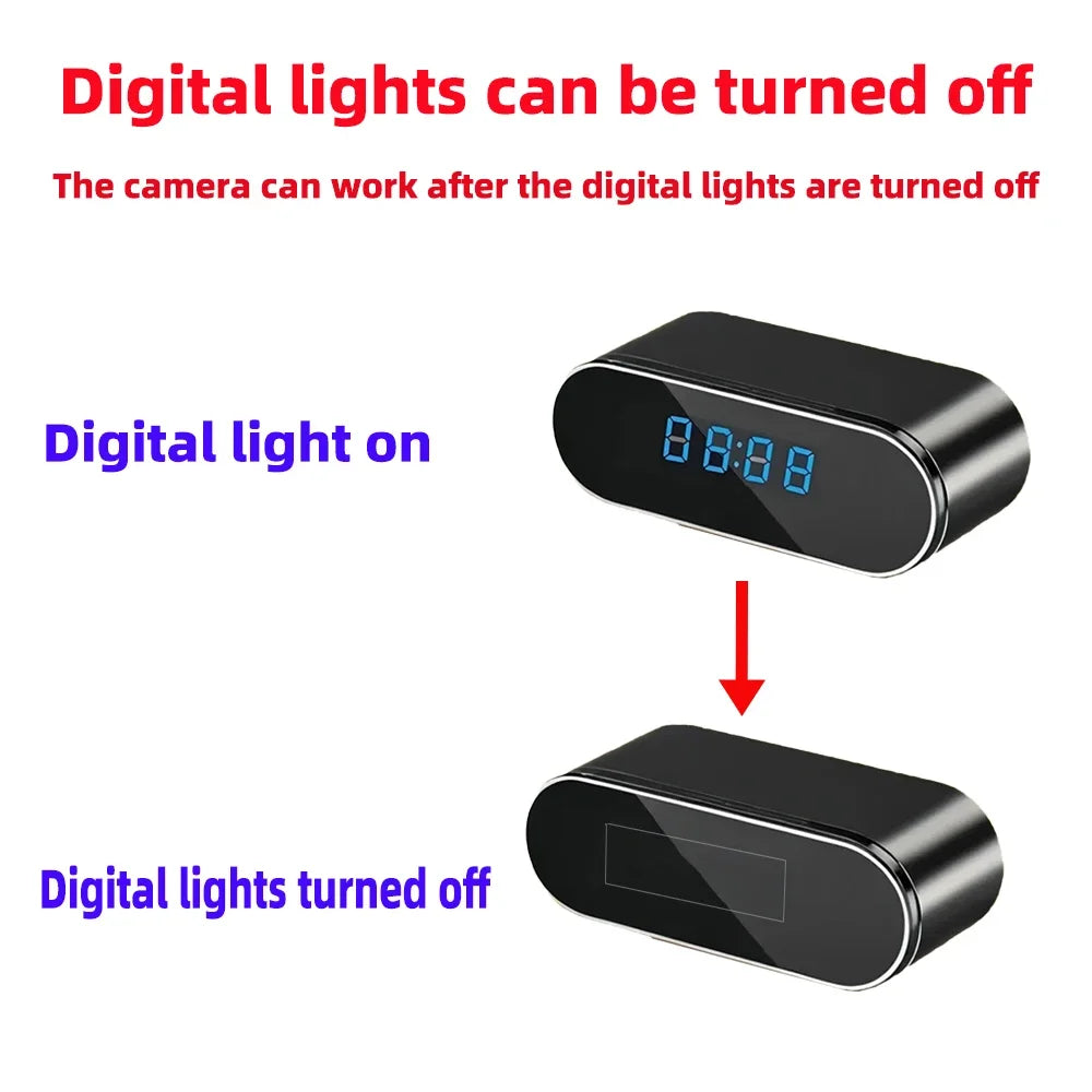4K Clock Camera — WiFi Home Security with Night Vision