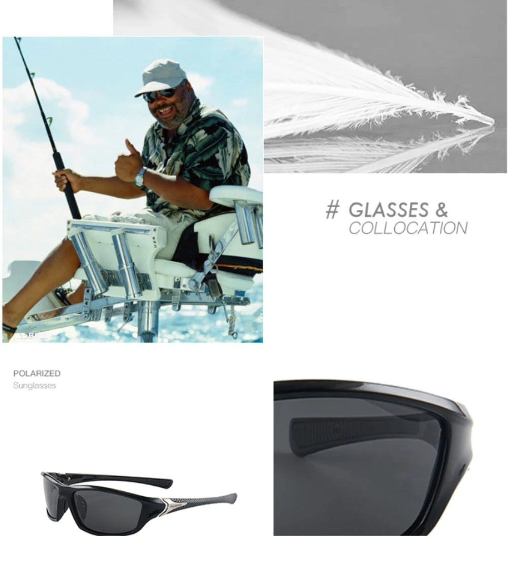 Polarized Fishing Sunglasses 2026 Men Women Sun Glasses Camping Hiking Driving Eyewear Outdoor Sports Goggles UV400 Sunglasses