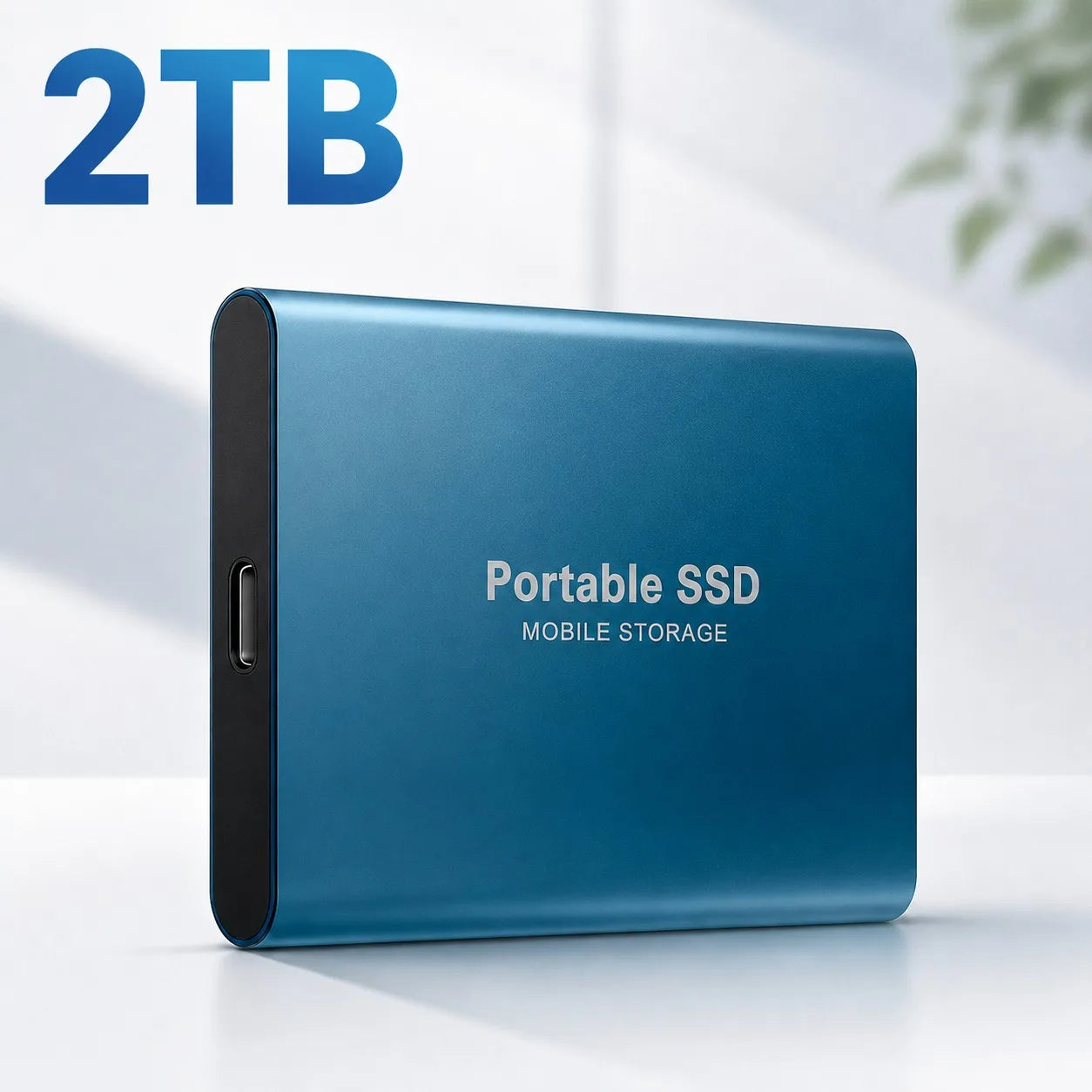 1TB Portable SSD — Slim High-Speed External Solid State Drive
