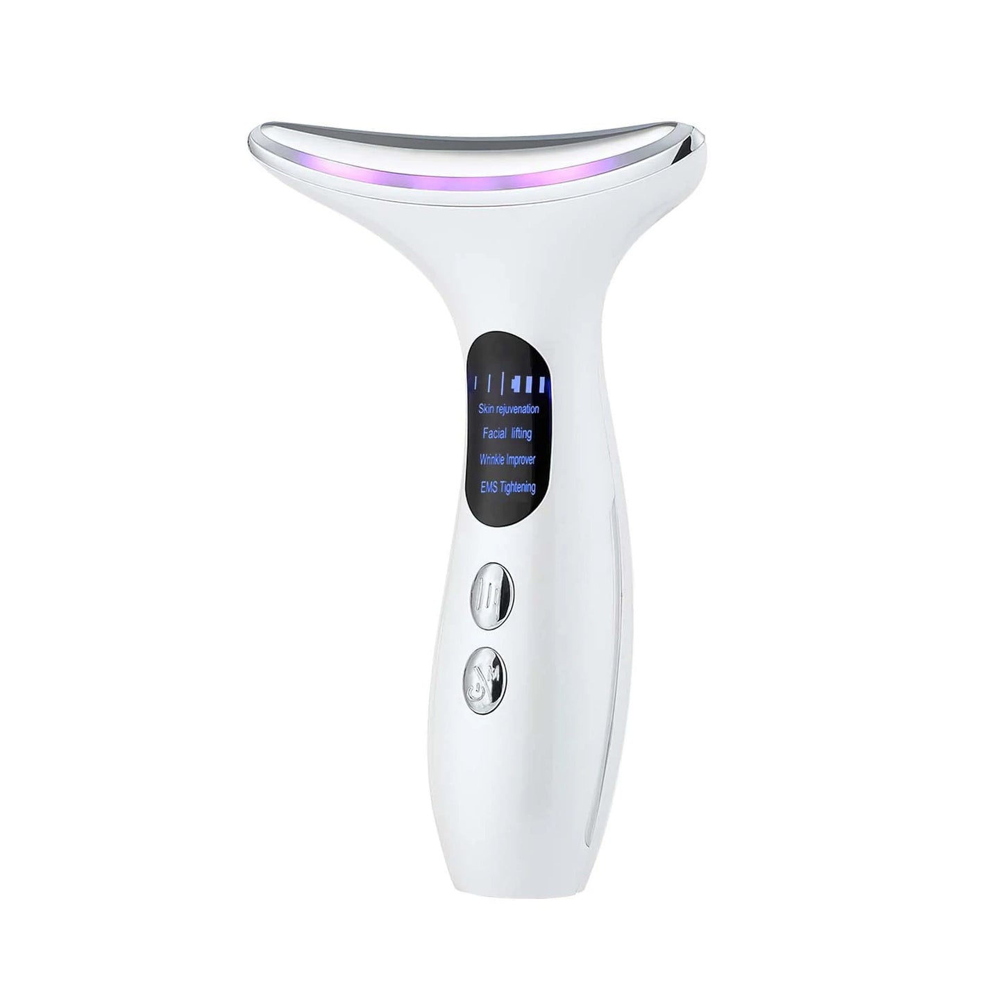 Handheld Face Massager Comfortable Facial Massager Face and Neck Beauty Device for Skin Care Adults Men and Women White