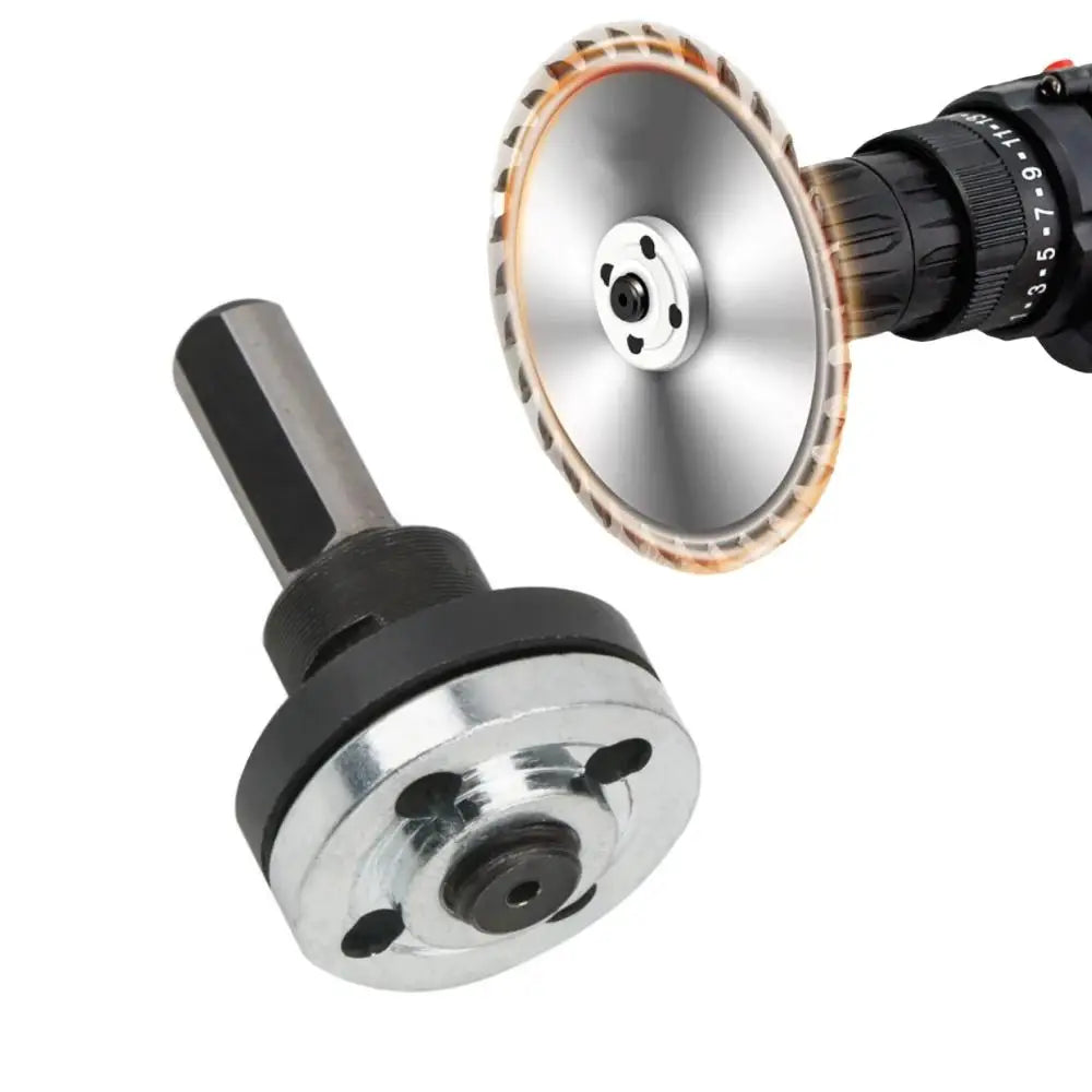 Drill Adapter Universal Drill Adapter with Flange Nut PartsKit, for Cutting Disc Polishing Wheel Metals Handle Holder Adapter