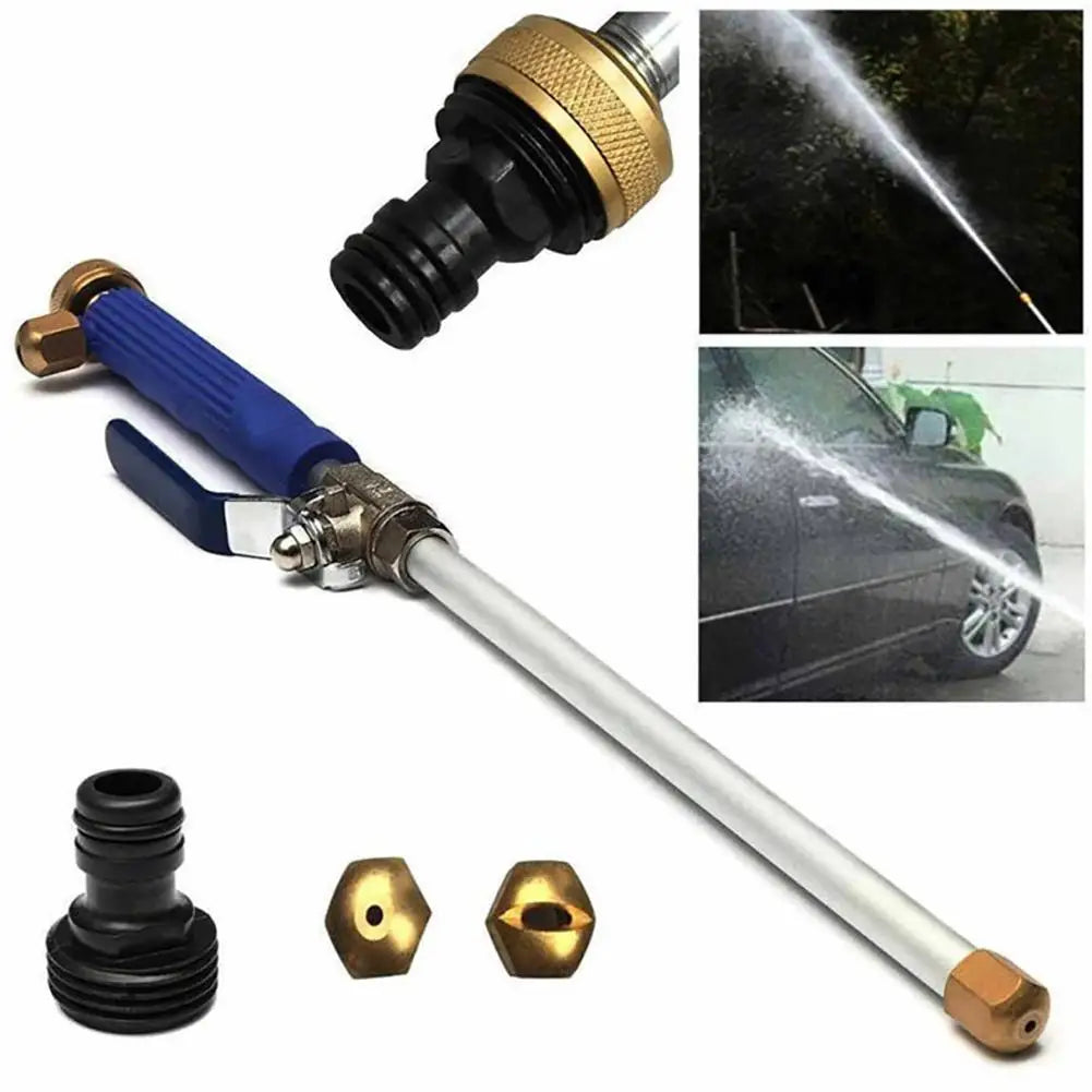 High-Pressure Garden Hose Wand – 46cm Aluminum Spray Gun with 3 Nozzles for Car Wash, Garden & Home Cleaning