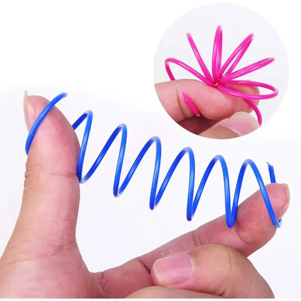 4-Pack Cat Spring Toys - Colorful Spiral Coils – photo 2