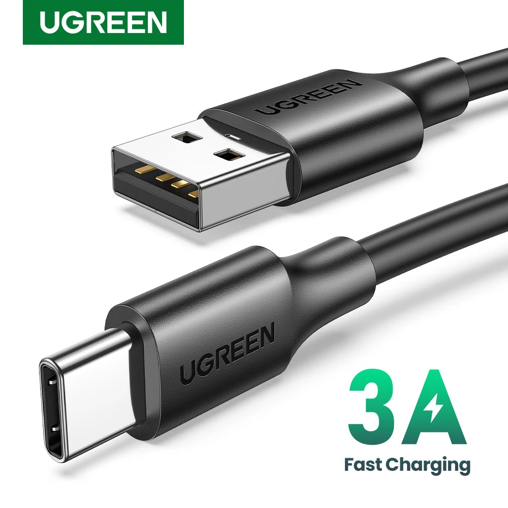 UGREEN USB C Cable Type C Cable for iPhone 17 16 Samsung S25 S24 Xiaomi USB C Data Charging Cable USB 3A Fast Charging USB Cable