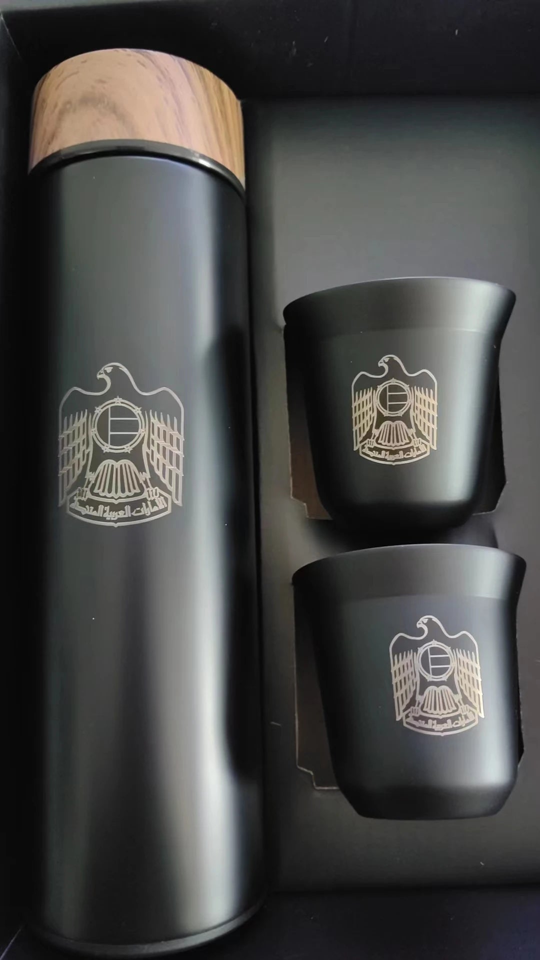Free LOGO 3 In 1 set of  Thermos Mug Leak_Proof Travel Thermo Cup for Tea Water Coffee Thermo Cafe 500ML Double Stainless Steel