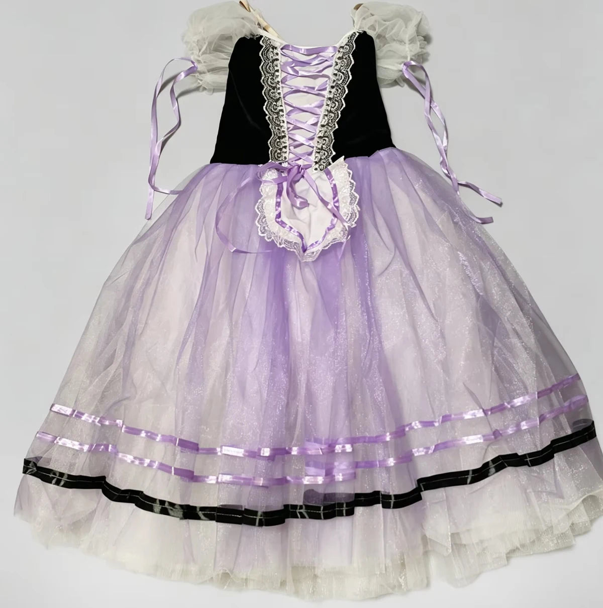 Red Giselle long ballet tutu dress