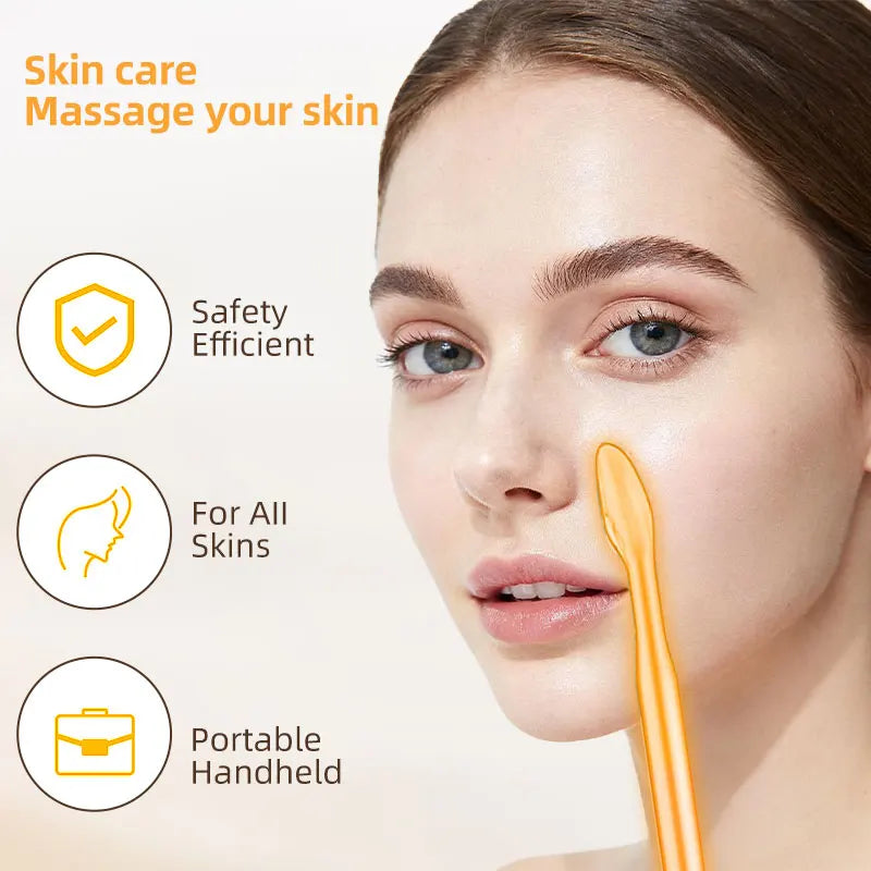 Portable high frequency device high Frequency Wand withFusion Neon-Argon Applicators Anti-AgingAnti-Acne guasha Hair Care