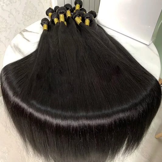Human Hair Bundles Brazilian Hair Weave Bundles Bone Straight Remy Raw Hair Extensions 3 4 Bundle Virgin Hair Weft 28 30 32 inch