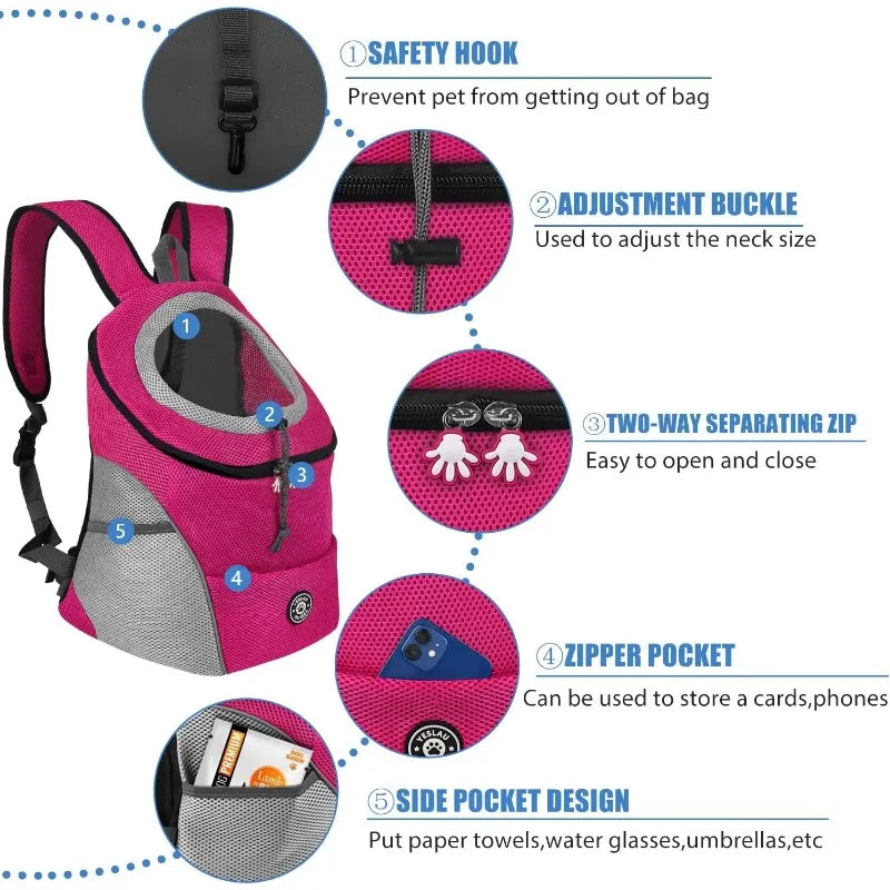 Reflective Dog Backpack Carrier - Breathable Front Pack – photo 3