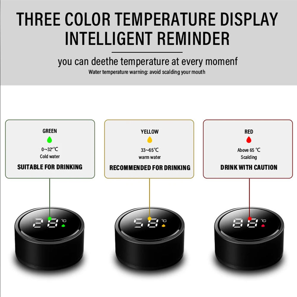 Stainless Steel Car Badge Thermos Mug Leak Proof Thermo Cup Smart Thermos Kettle For Mitsubishi Ralliart Pajero Eclipse Asx L200
