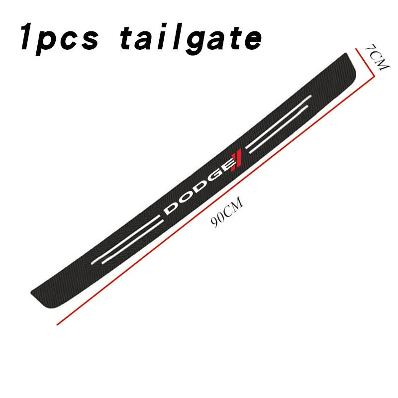 Carbon Fiber Trunk/Bumper Protector Sticker - Dodge RAM, Charger, Challenger