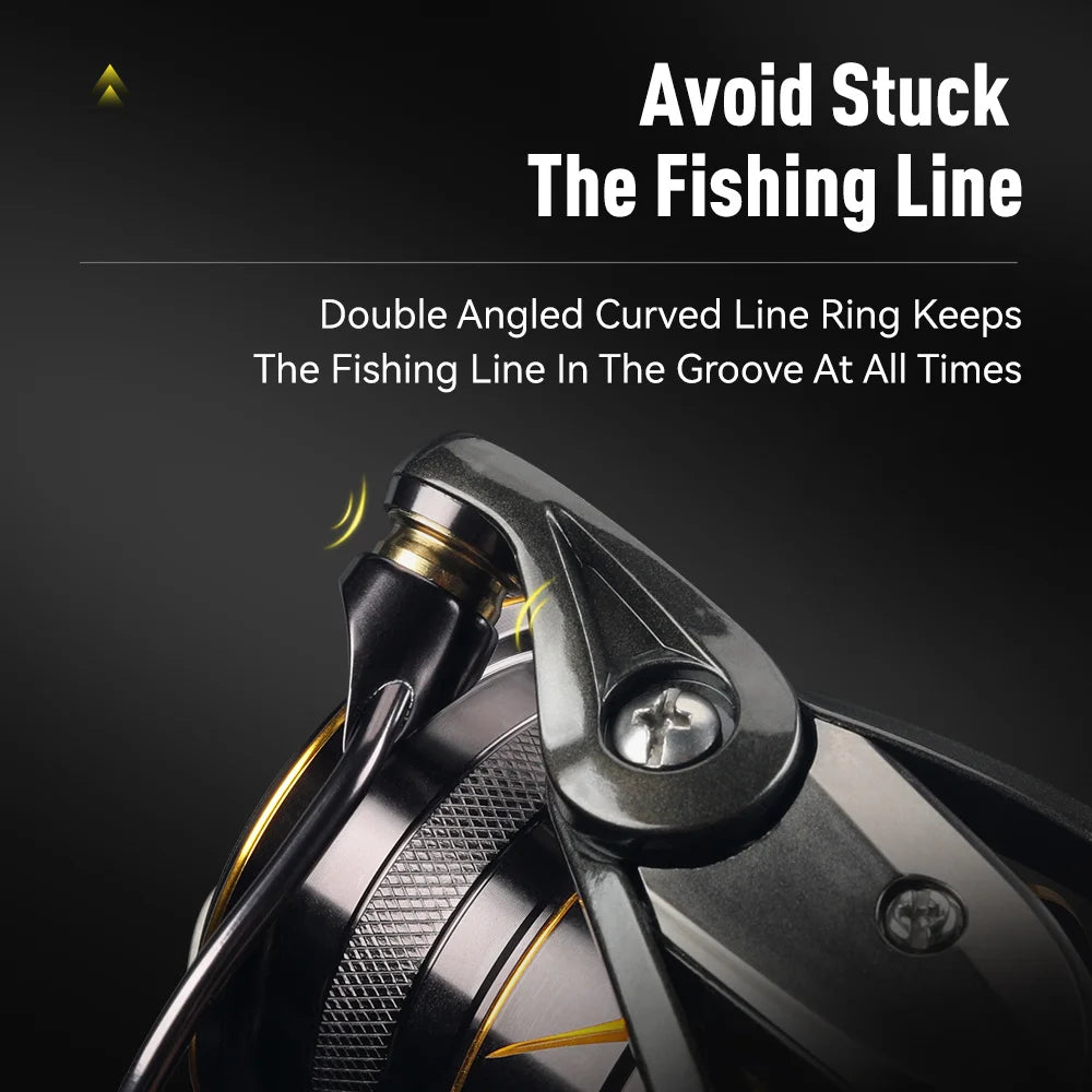 Kingdom Micro Fly Pro Fishing Spinning Reel 160g Ultralight 8+1BB 7KG Max Drag 5.2:1 Freshwater Saltwater Reel Bass Pike Fishing
