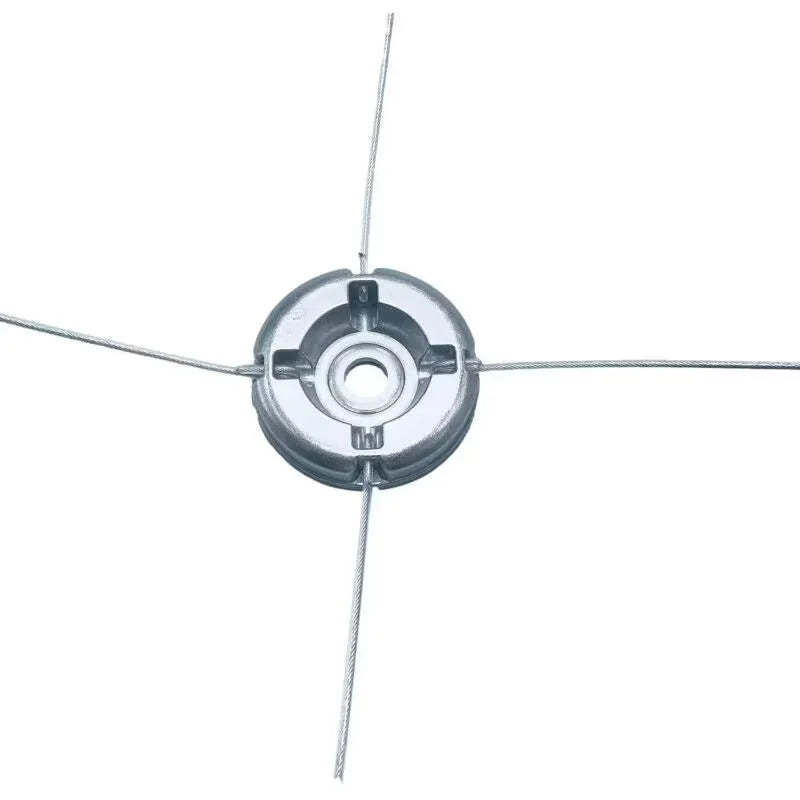 Lawn Mower Replacement Parts 1pc Universal Aluminum Alloy Lawn Mower Head with Nylon Steel Lawn Mowing Line.