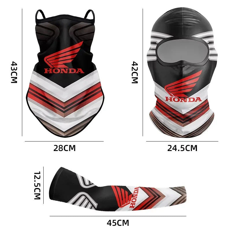 Outdoor motorcycle windproof and UV resistant face mask arm cover For Honda CRF CB CR XR CRM CBR 125R CBR600RR CB1000R