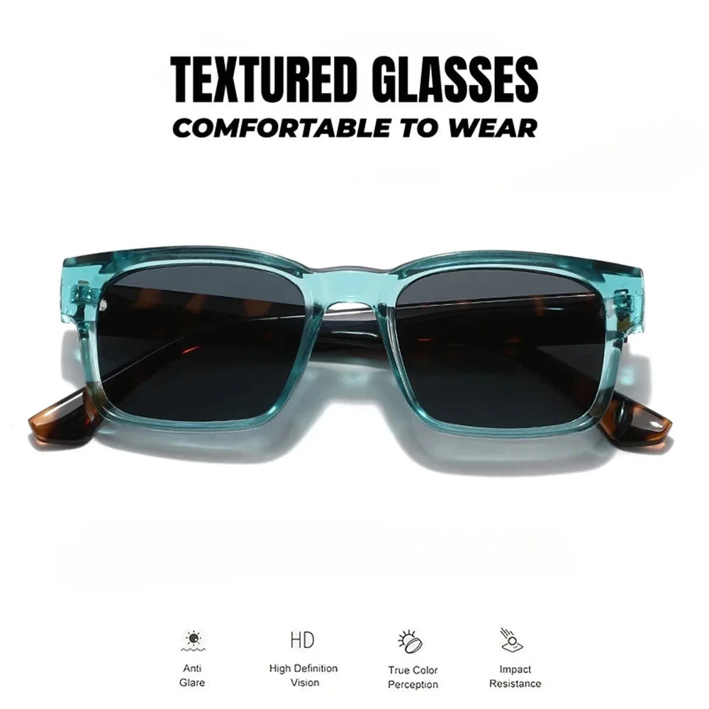 Retro Punk Square Sunglasses - UV400 Protection (3-Pack Set)
