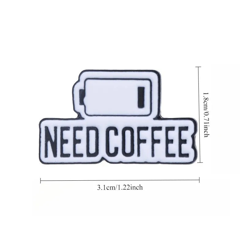 Coffee Cup Pin Badge - Cute Cartoon Brooch for Bags & Jackets - photo 5