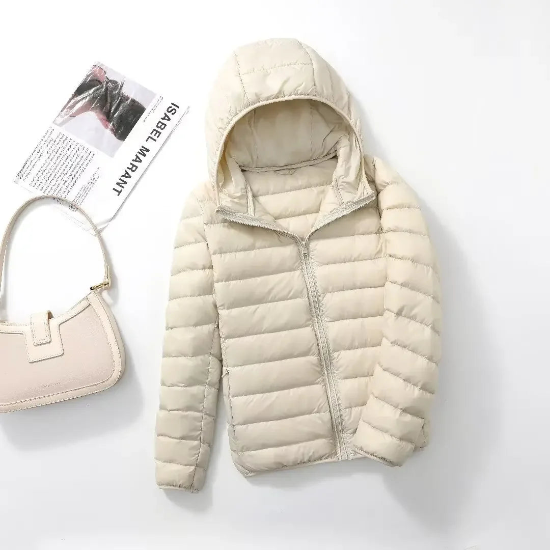 Women's Ultra Light Packable Puffer Jacket - Hooded Inner Coat - photo 9