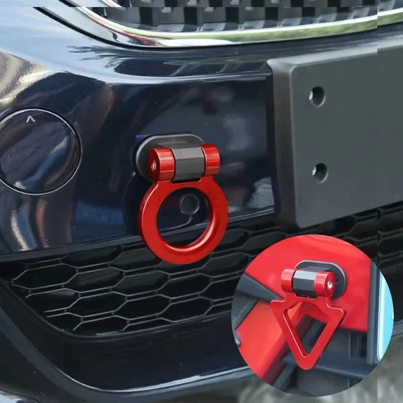 2 Car Style Trailer Hooks Designs，Decorative Car Sticker,Front Rear Trailer,Racing Ring Simulation,Vehicle Trailer Hook