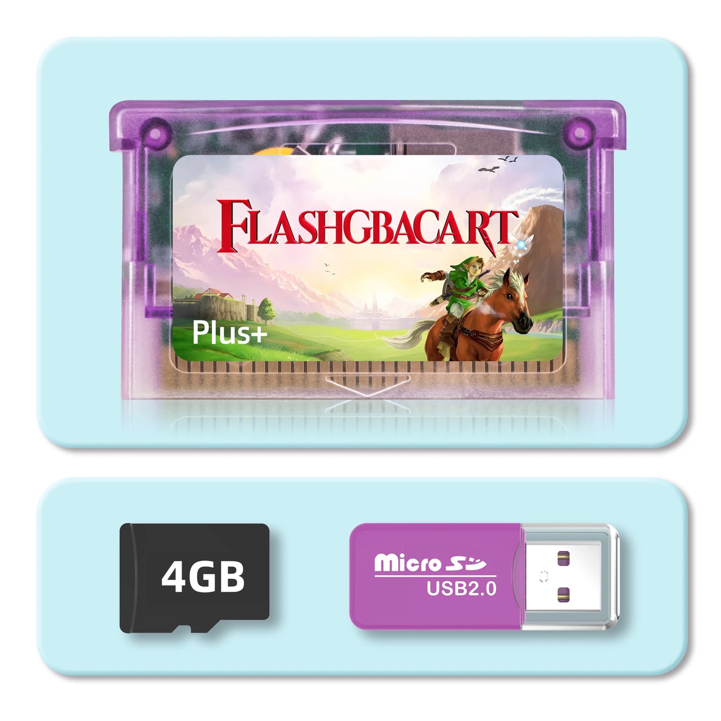 For Game GBA Rewritable Cart FlashGBACart Plus+ Backup Device RTC Compatible with GBA GBC GB NES Series