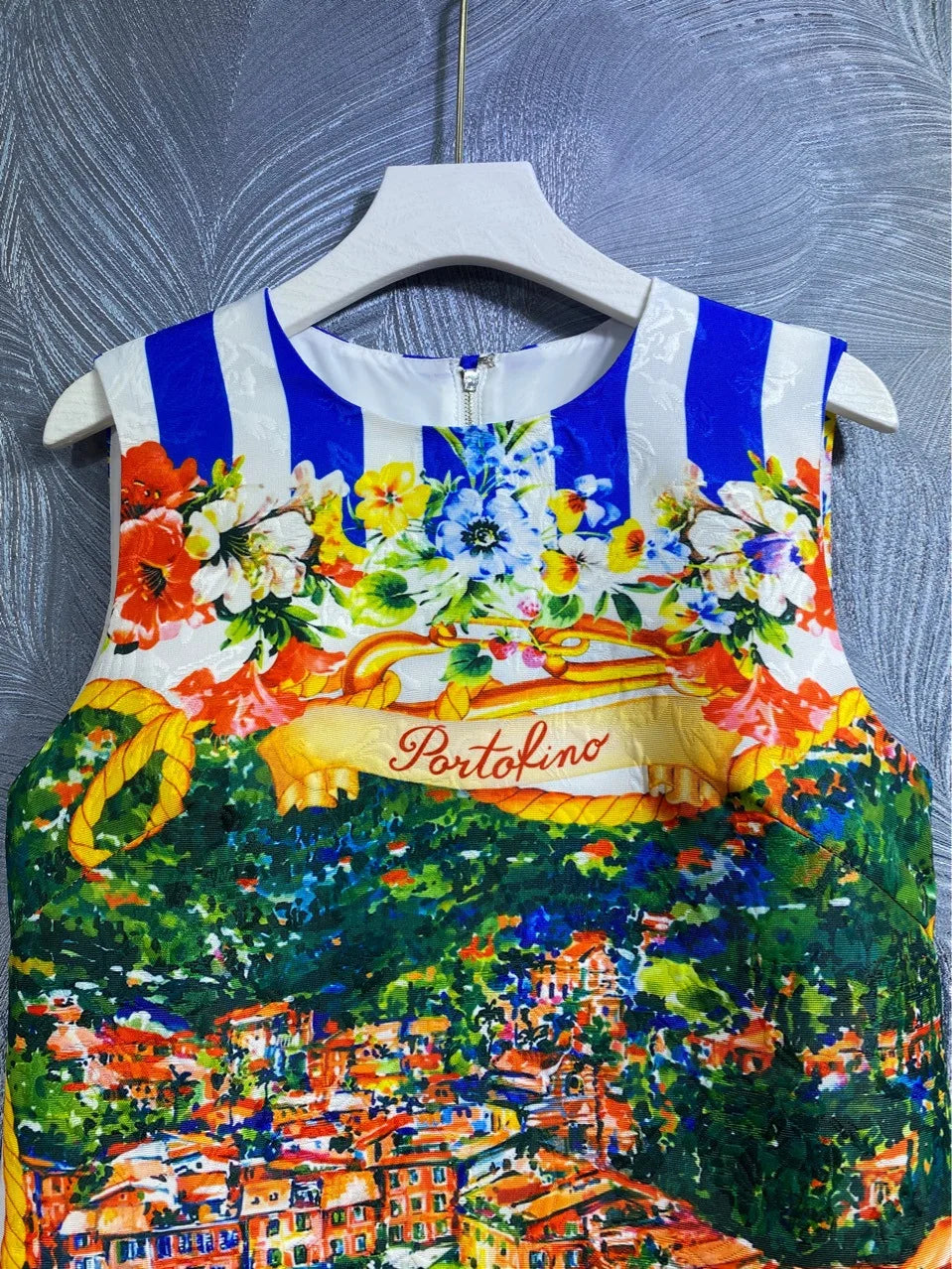 Ladies 2026 Summer Clothes New Fashion Round Neck Printed Vest Dress Retro Sleeveless Slim Fit Short Elegant Women's Dress