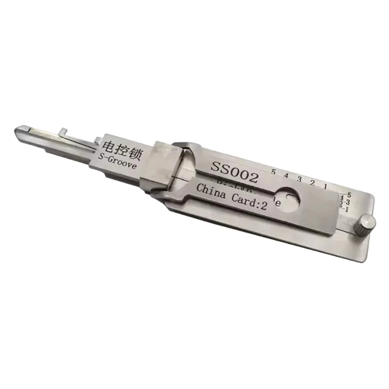 2026 NEW Locksmith Tool Set SS002 2-in-1 Implement for Servicing or Decoding Specific Models of Home and Civilian Door Locks