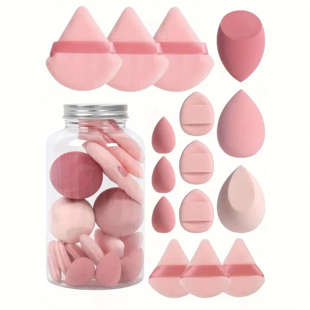 Makeup Sponge Set - 12/15 Pcs Blending Beauty Tools