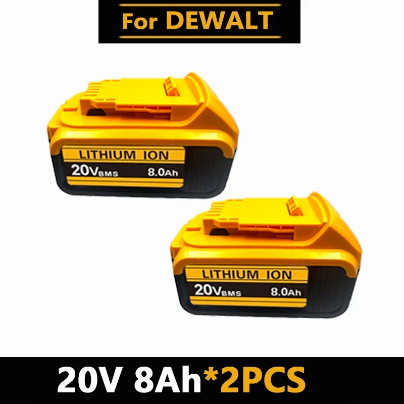 .Original for DEWALT 20v/60V battery DCB606 DCB609 DCB182 DCB205 DCB206 DCB209 power tool 18V battery 6AH 9AH battery.
