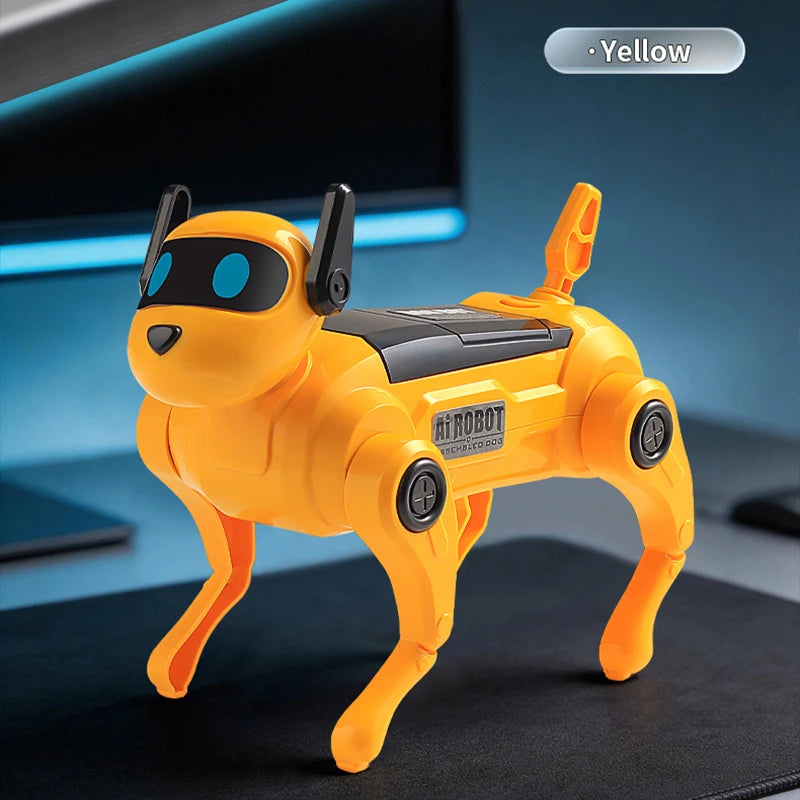 DIY Electronic Dog Assembly Intelligent Robot Dog Children's Educational Toys Voice Control Simulated Pet Puppy Toy Kids Gifts