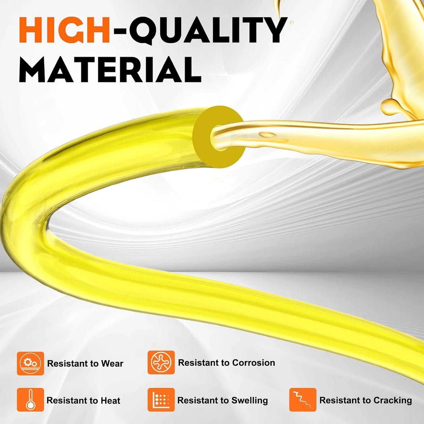 TSES 2~5Pcs Fuel Line Hose Gas Pipe Tubing 4 Sizes For String Trimmer Chainsaw Blower Lawn Mower and other Power Tools