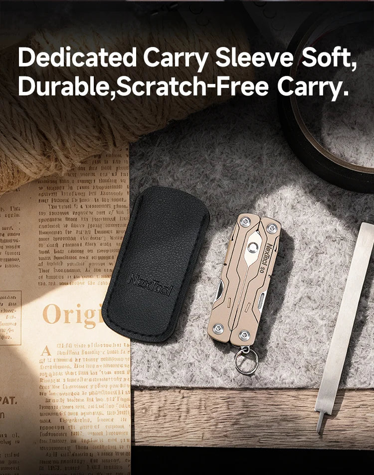 NexTool 8 In 1 Mini Sailor Scissors S0 Micro Keychain Multitool Screwdriver Portable Pocket Folding EDC Tool for Travel