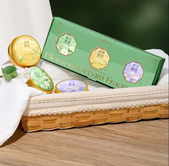 3PCS/Box Flower Fragrance Hand Cream Moisturizing Refreshing Nourishing Improving Roughness Hands Skin Care Products gift