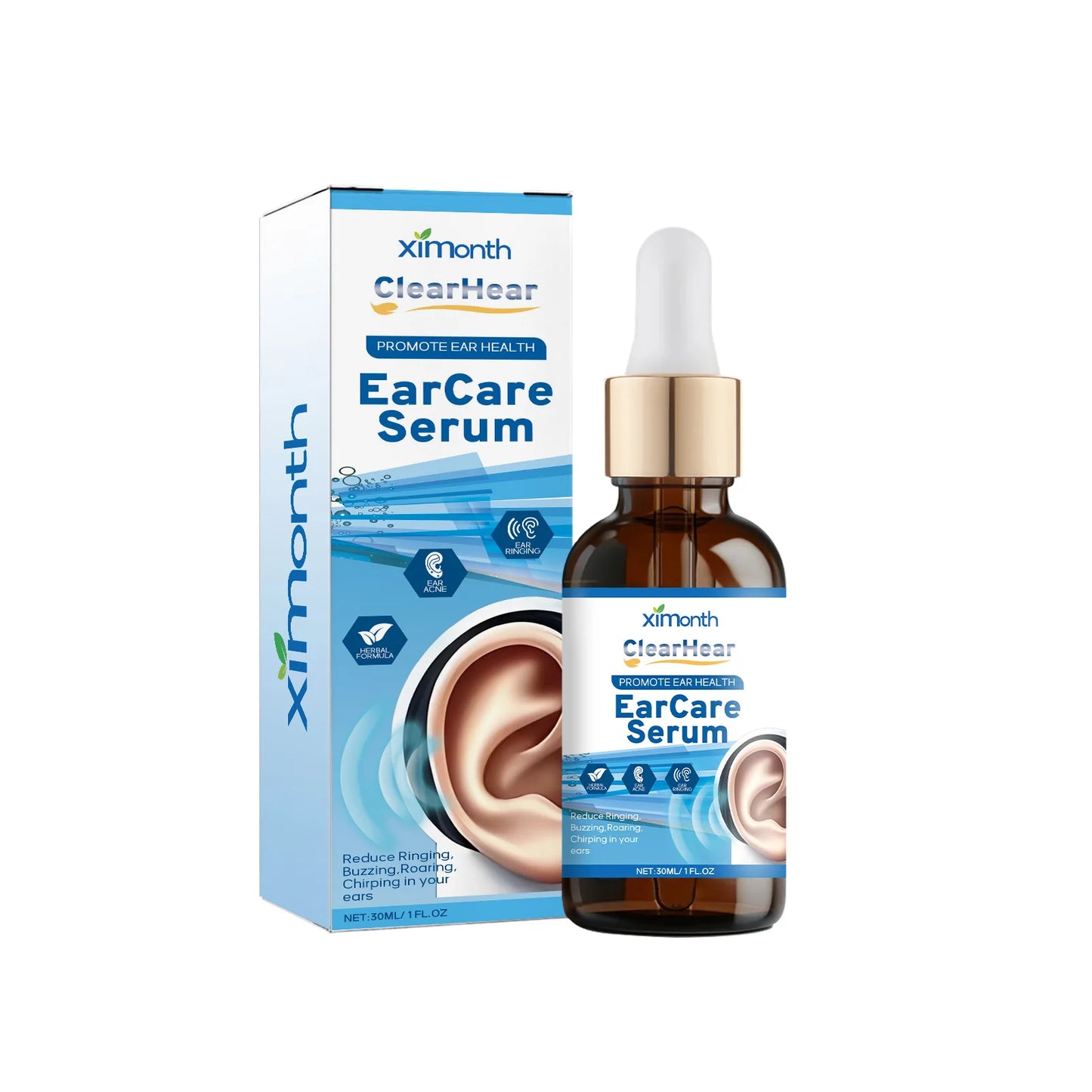 Soothing Herbal Ear Care Drops — Gentle Daily Ear Cleansing Serum