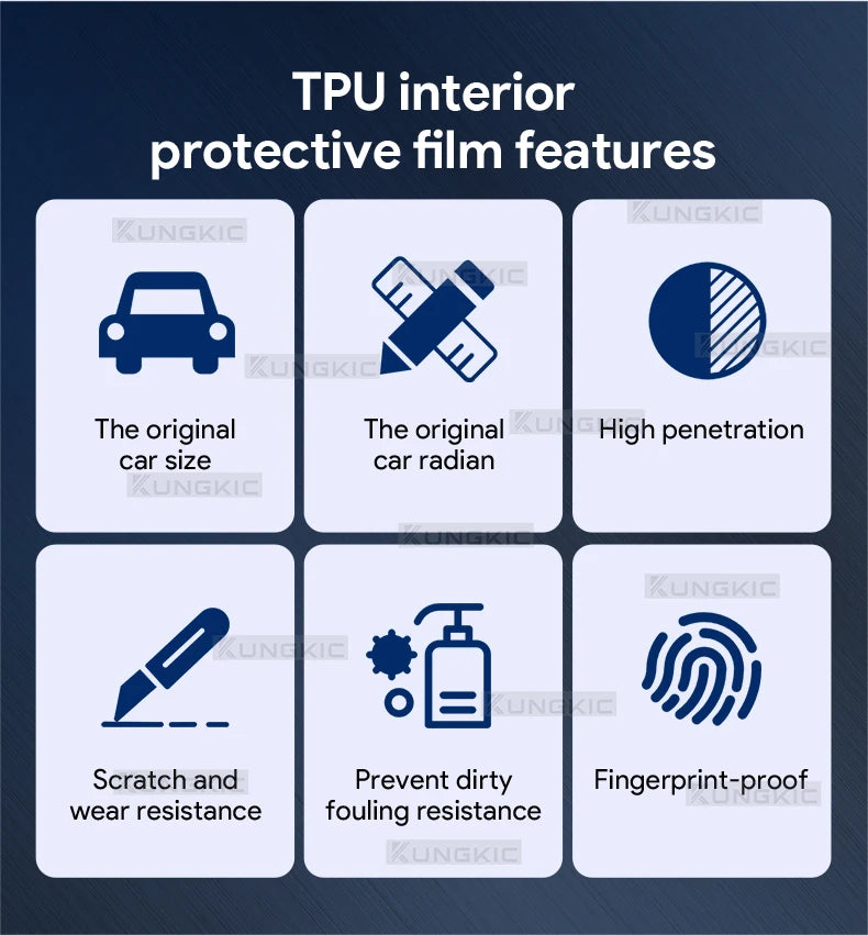 TPU Headlight Tint Protection Film for Ford F-150 / Mustang 2015–2017