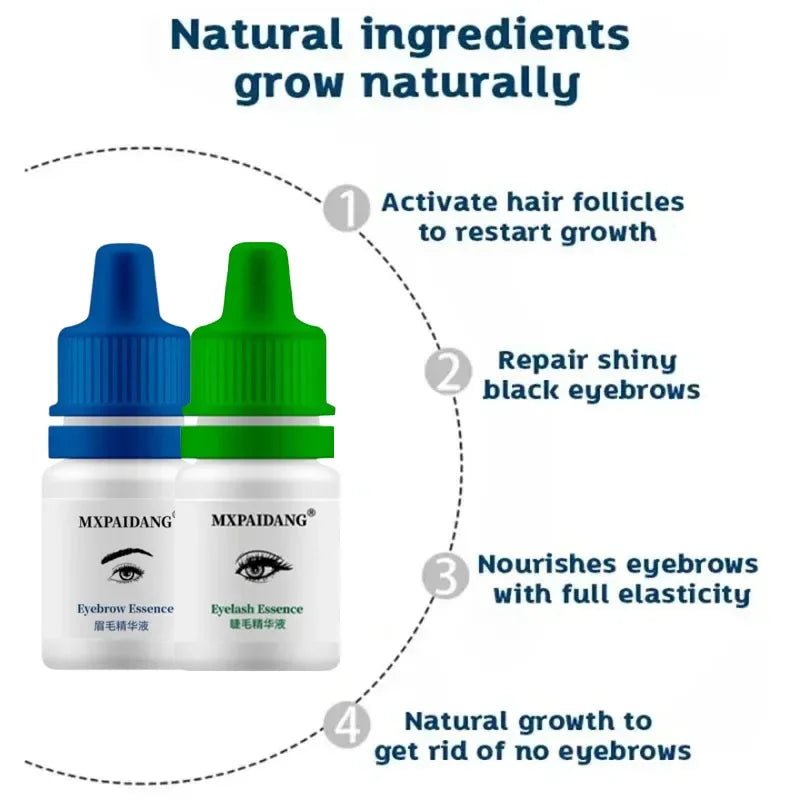 Fast Eyebrow Growth Serum Eyelash Hair Growth Anti Hairs Loss Product Prevent Baldness Fuller Thicker Lengthening Eyebrow Makeup
