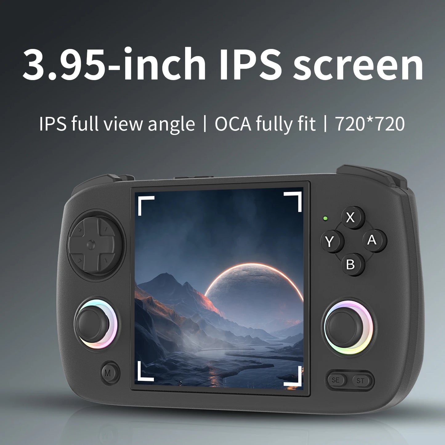 Anbernic RG CubeXX Retro Handheld Game Console 3.95 Inch IPS Screen 64 Bit Linux System With RGB Joystick Lighting HDMI-Support