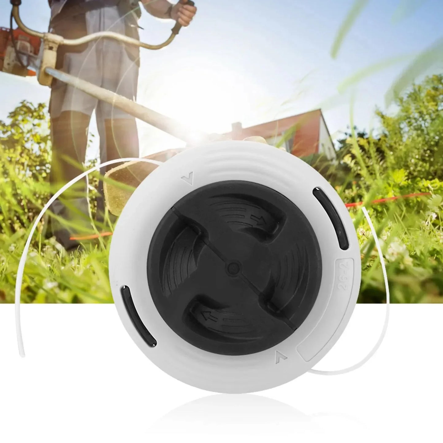 AutoCut C26-2 M10x1 Replacement Trimmer Head for Stihl FS55 FS90 FS130 FS250 and More Grass Brush Cutter Accessories