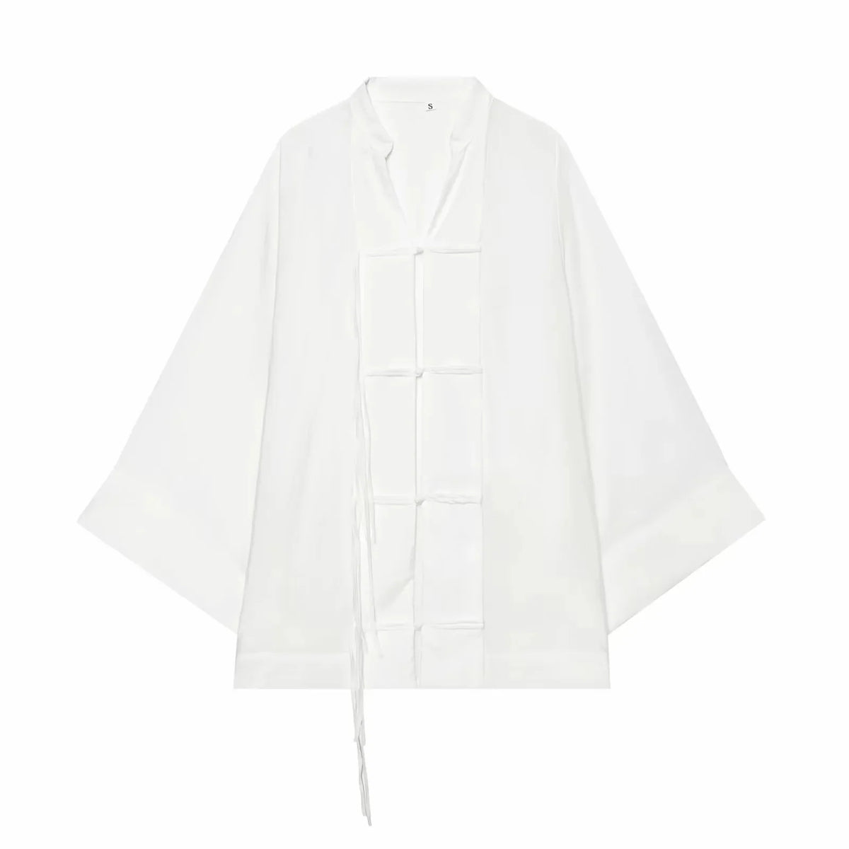Women's Sheer Button-Up Shirt - Loose Long Sleeve Casual Blouse - photo 9