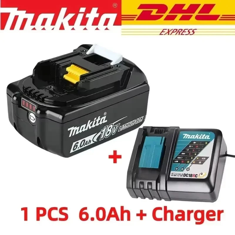 100% original Makita 18V battery 6AH BL1840BL1830b BL1850b BL1850BL1860BL1815 Replace lithium battery.