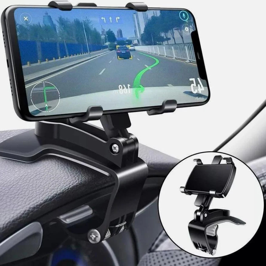 NEW Universal Car Phone Holder Portable 360°Degree Rotatable High Quality Multi-function Car Smartphone Mobile Phone Holder Clip