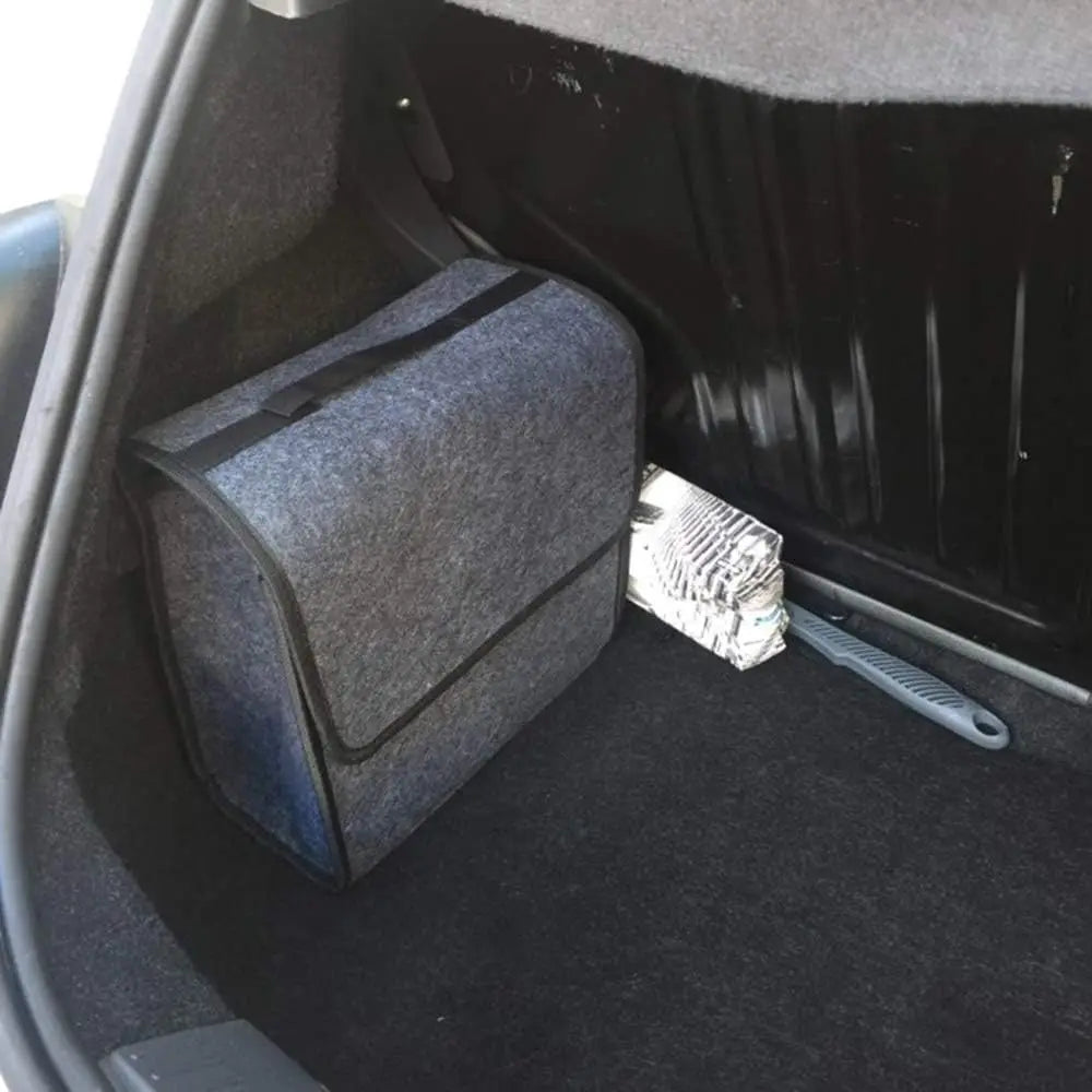 Car Storage Box Felt Small Trunk Storage Portable Car Foldable Storage Box