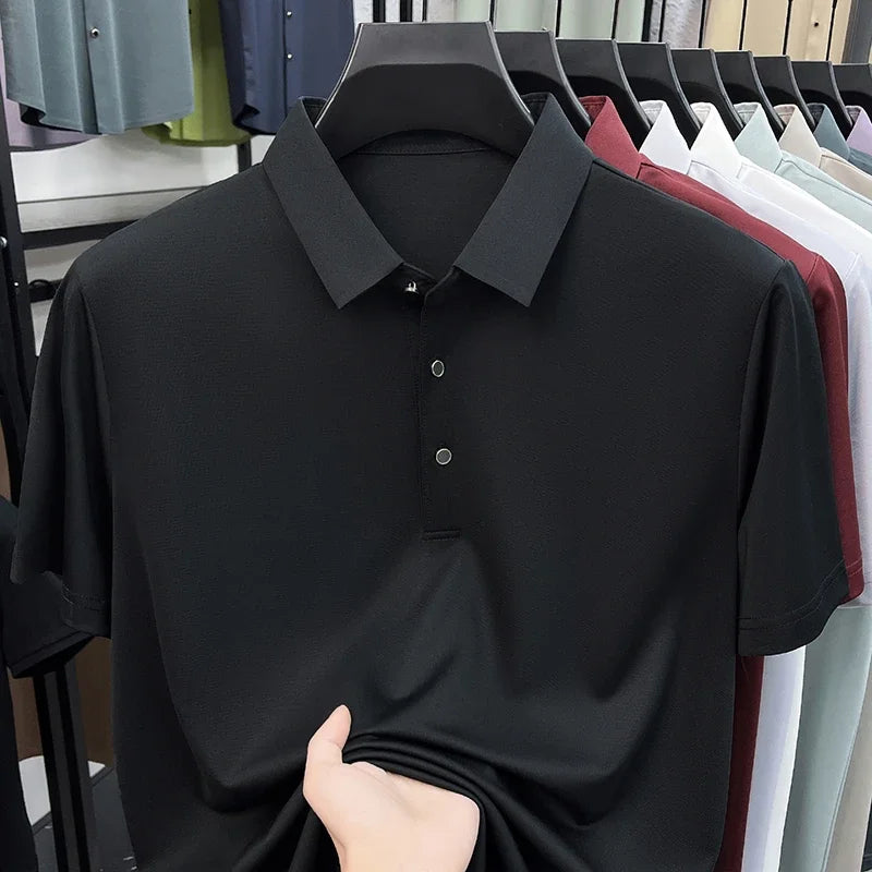 Men's Collared Polo Shirt - Quick-Dry Moisture-Wicking, Daily Wear