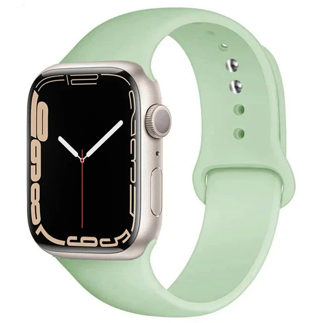 Silicone Band For Apple Watch strap 46mm 44mm 45mm 40mm 41mm 42-38mm 49mm sport bracelet iwatch series 11 10 9 8 7 6 5 SE Ultra3