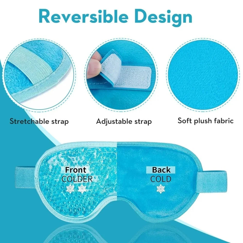 Gel Eye Mask Ice Compress Hot Compress Sleeping Mask Eyes Beauty Health Tools Anti Dark Circle Eyes Bag Relax Sleep Aid Gel Mask
