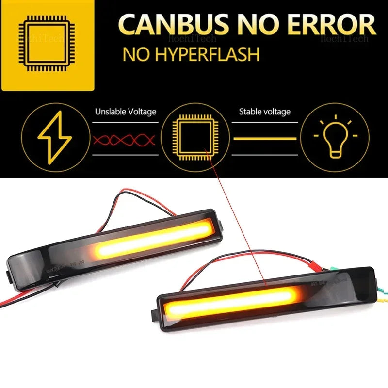 Smoked LED Dynamic Turn Signal Mirror Lights for Ford F-150 Raptor 2010–2014