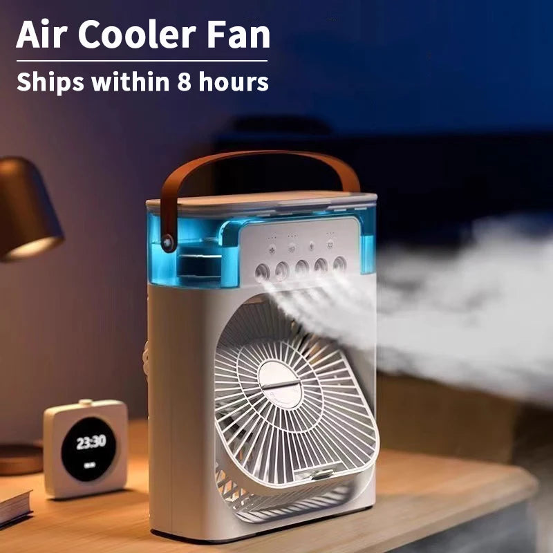 3-in-1 Personal Air Cooler – Portable Evaporative Fan, Humidifier & LED Night Light