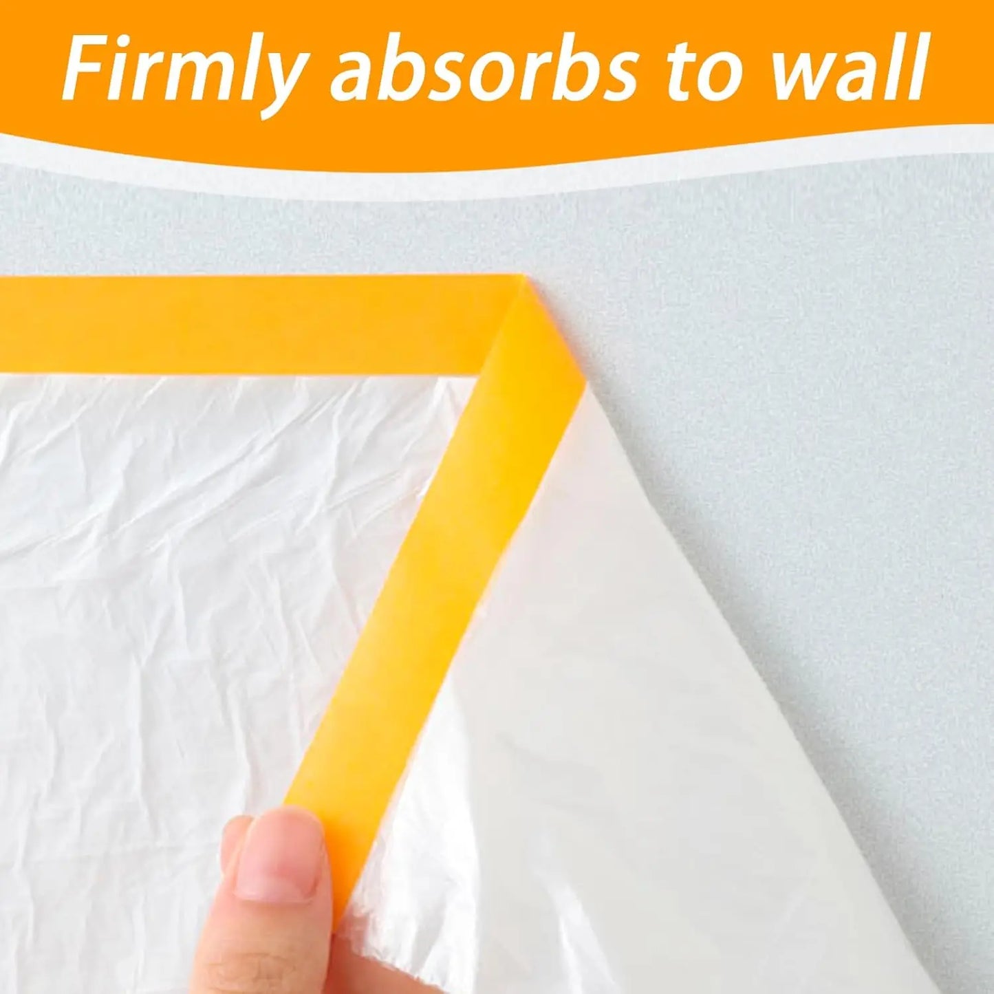 Pre-Taped Masking Film Protection PE Covering Cloth Tape for Living Room Furniture Dust-proof Spray Paint Automobile Painting