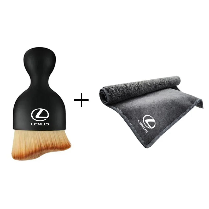 Car Cleaning Brush Center Console Clean Tool Wash Microfiber Drying Towel For Lexus ES RX NX LS UX LM LX GX LC RZ IS CT GS RC HS