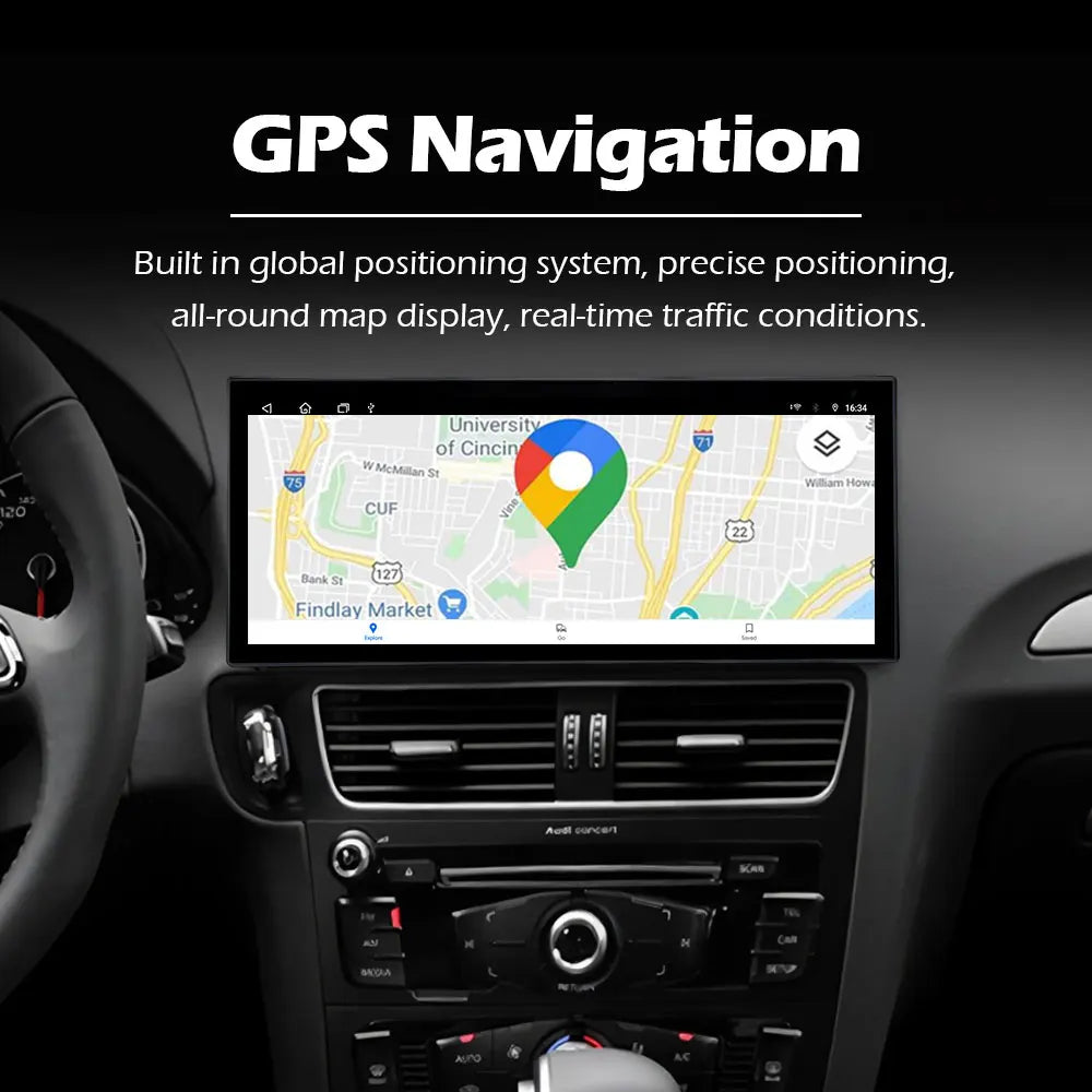 Car Stereo with Apple CarPlay & Android Auto, Compatible with Audi Q3 (2013-2018)