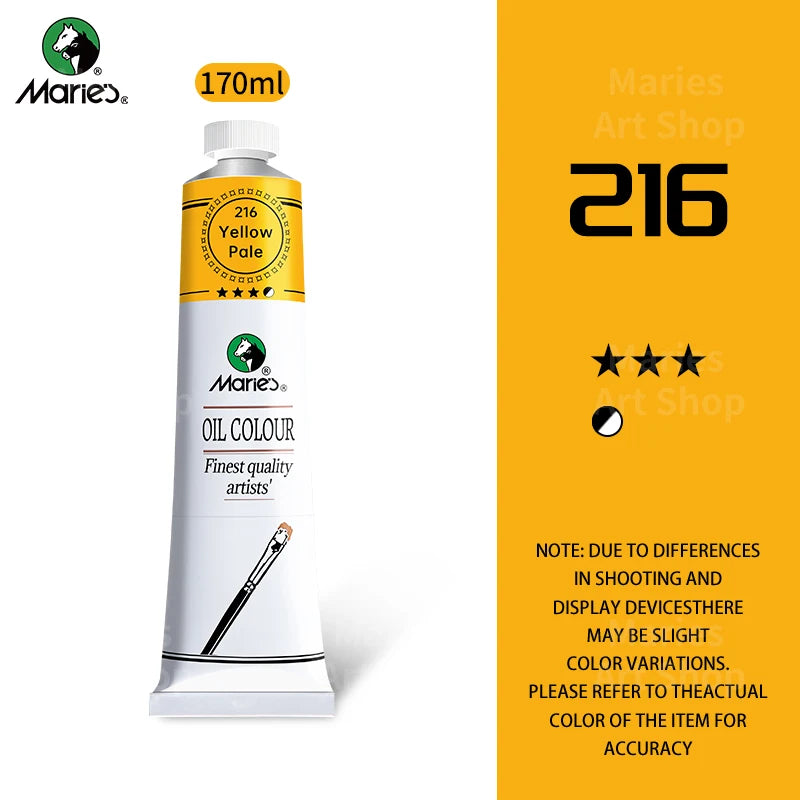 Marie's Oil Paint 170ml/5.95oz Large Tube,Art Supplies for Canvas Painting,Egg,Graffiti,Fabric,Stone,Leather,Wood,Ceramic